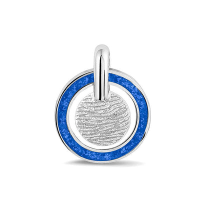 Hanger voorzien van een vingerafdruk uit collectie gedenksieraden. Blue