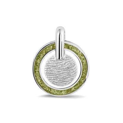 Hanger voorzien van een vingerafdruk uit collectie gedenksieraden. Olive
