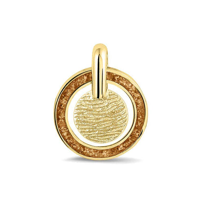 Hanger voorzien van een vingerafdruk uit collectie gedenksieraden. Gold
