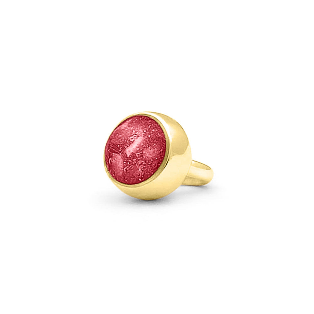 Subtiele charm als gedenksieraad gevuld met as, haar of moedermelk. Red