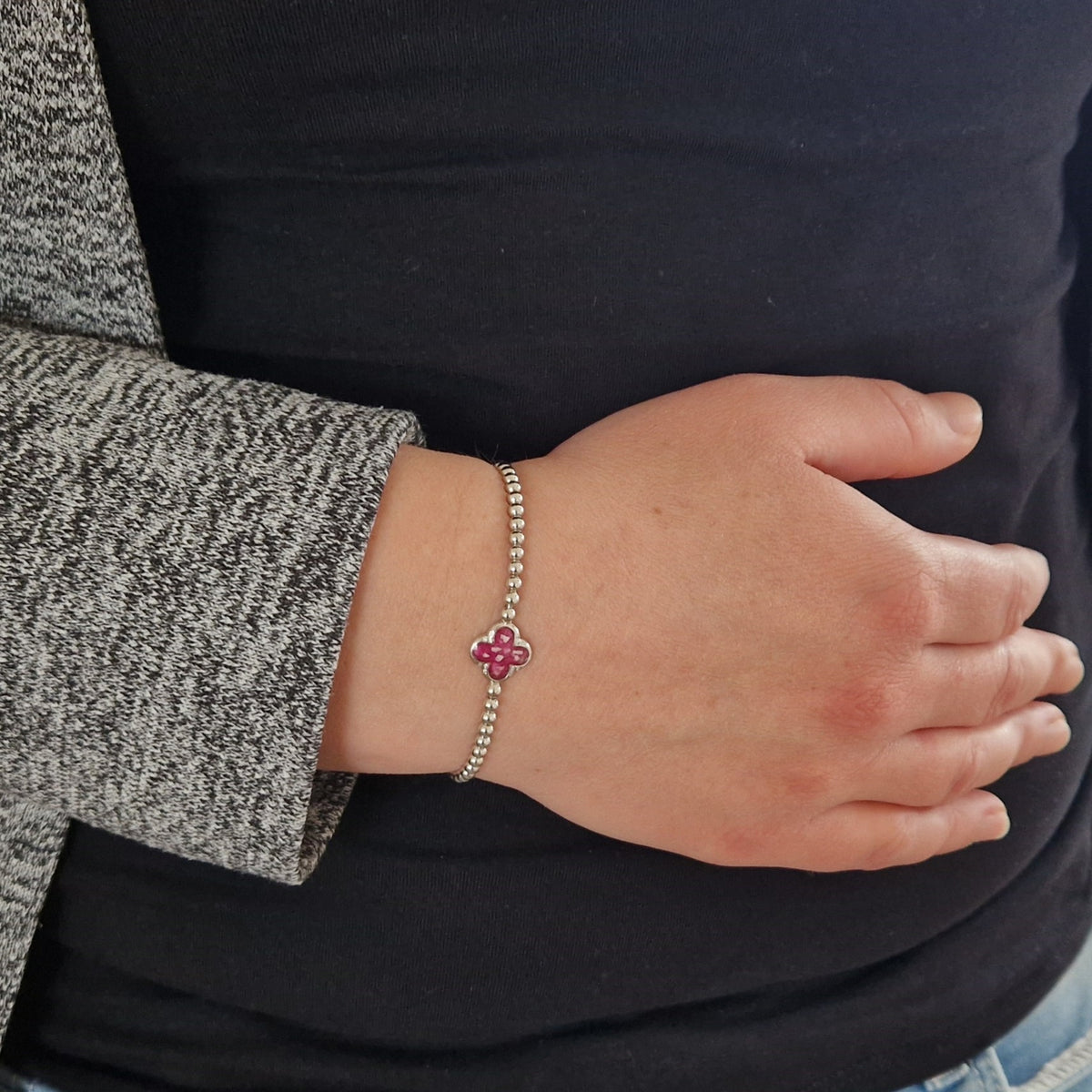 Flexibele as armband met compartiment voor as of haar, gedenksieraden. Alle