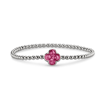 Flexibele as armband met compartiment voor as of haar, gedenksieraden. Fluo