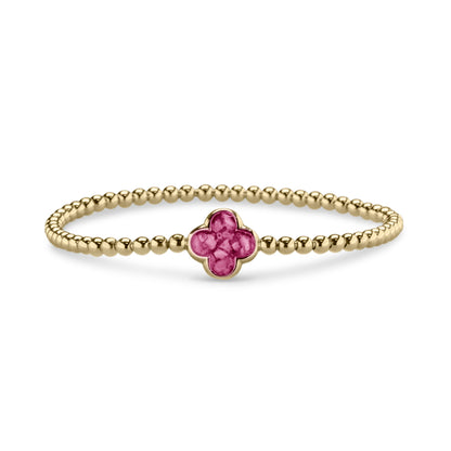 Flexibele as armband met compartiment voor as of haar, gedenksieraden. Fluo