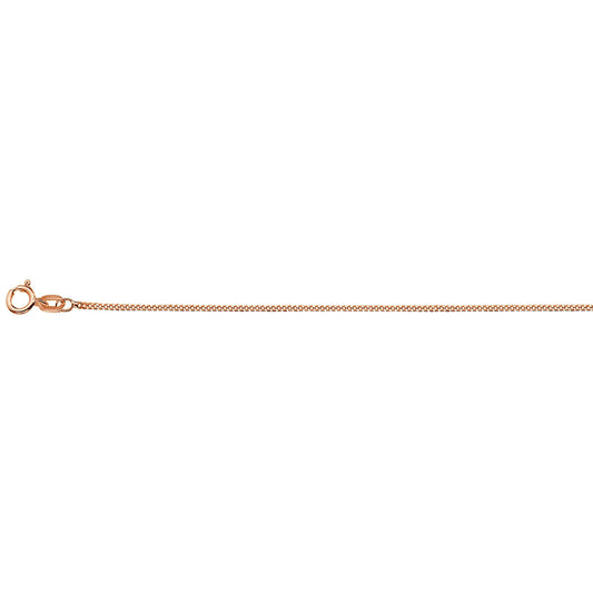 Roségouden collier gepolijst met gourmette schakel gediamanteerd. Een exclusief collier met een trendloos design