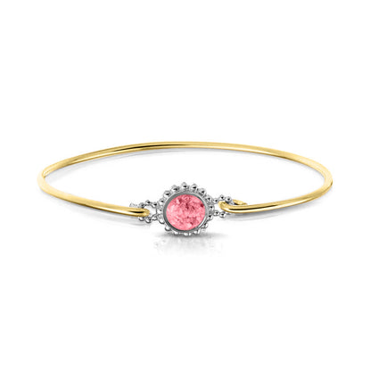 Geelgouden as armband met as, haar of moedermelk. Soft
