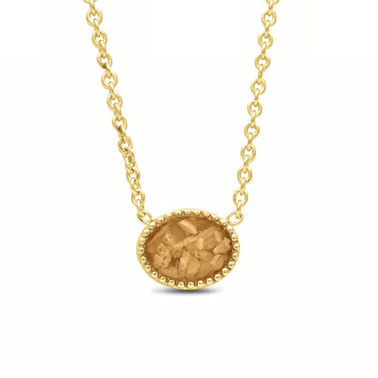 Ashanger, gedenksieraad, waar as en haar in verwerkt wordt. Gold